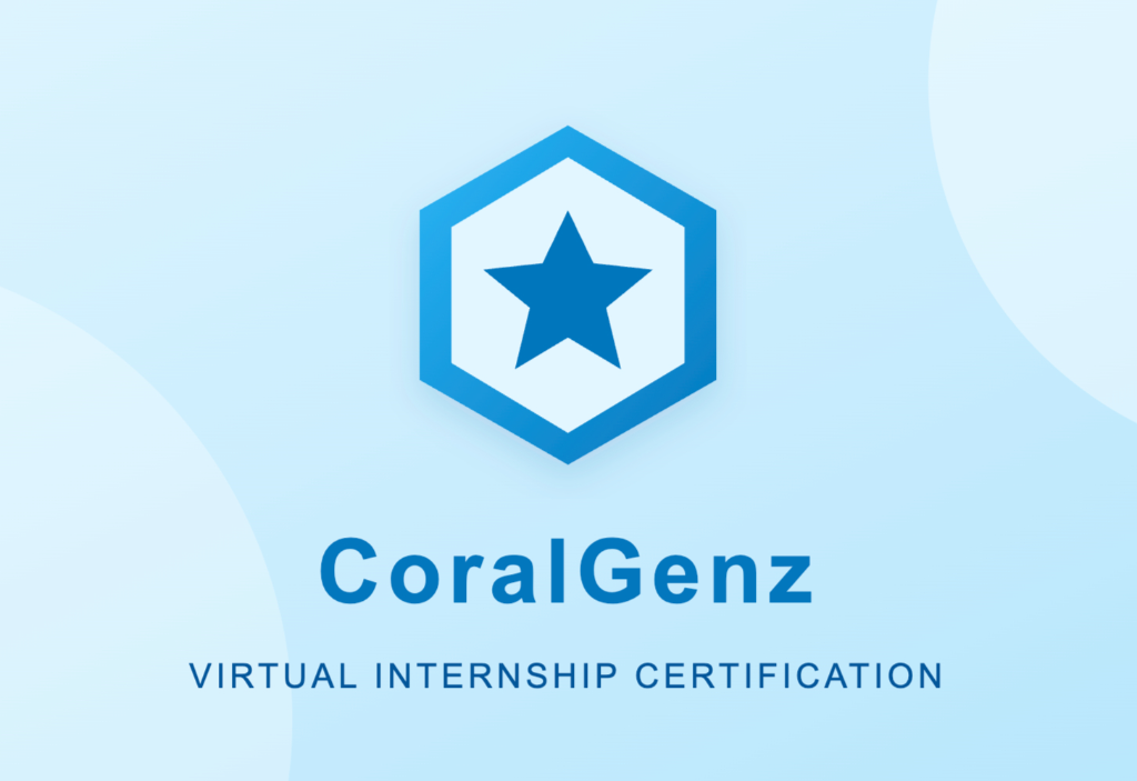 CoralGenz Virtual Internship Certification